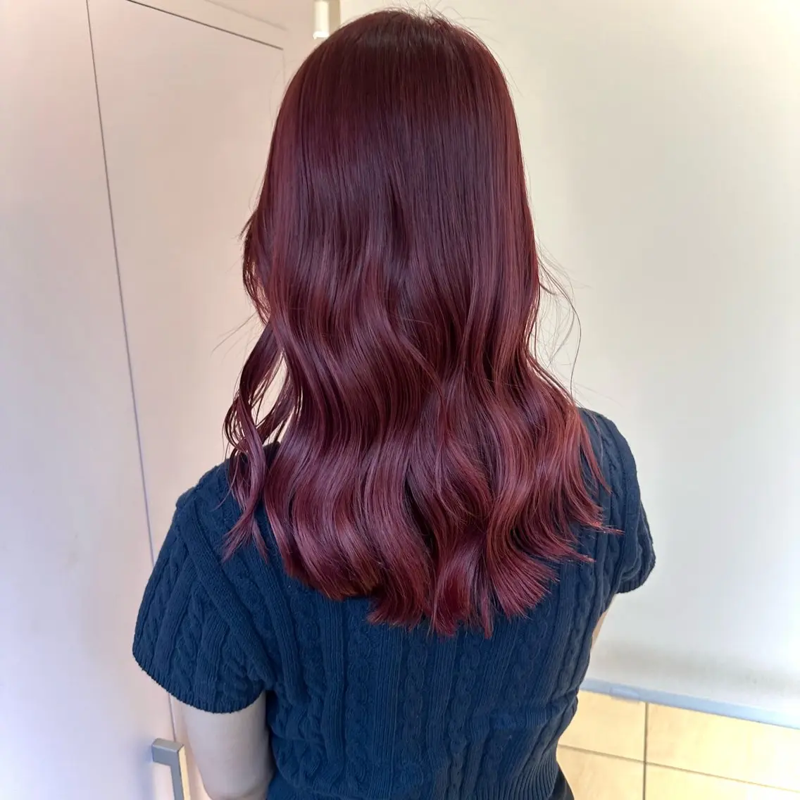 セミロング カラー ブリーチ ケアブリーチ ダブルカラー ブリーチなしカラー レッドカラー ヘアカラー トリートメント 新宿/艶カラー 🎀韓国ヘアKANAのヘアスタイル