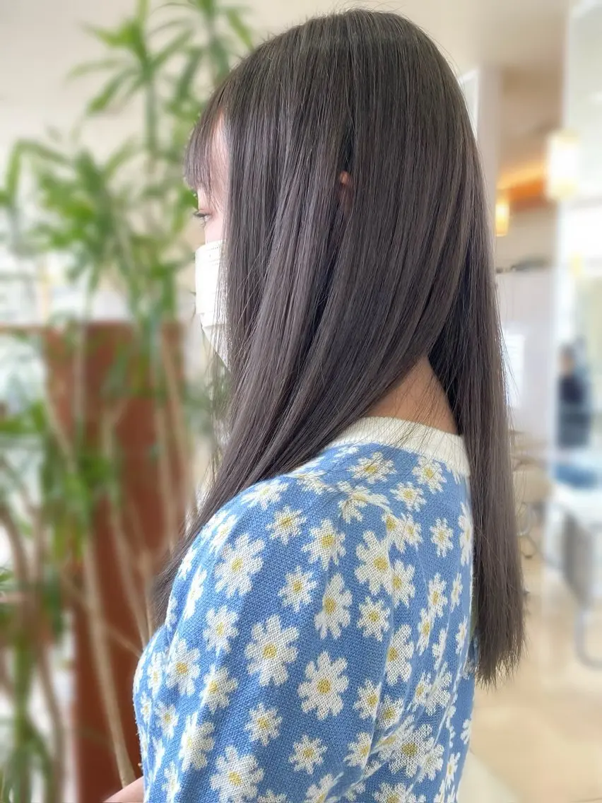 カラー ブリーチ 髪質改善 ヘアカラー トリートメント 💖改善カラー 板倉百花💖のヘアスタイル