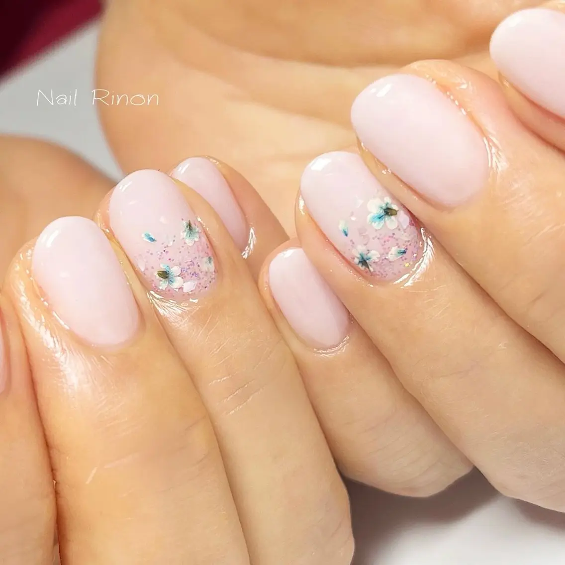 ネイル フラワーネイル ハンドネイル Nail Rinonのネイルデザイン