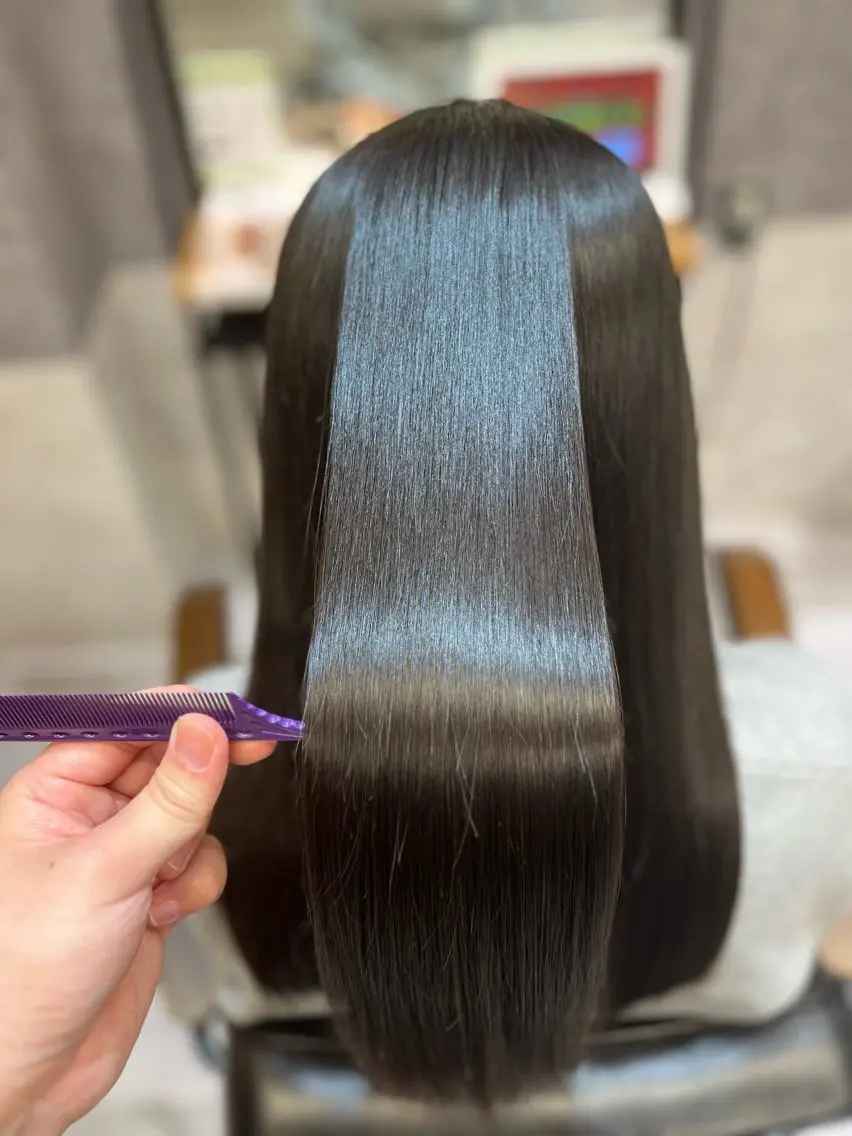 ロング 髪質改善 カット 縮毛矯正 中山 柊佑のヘアスタイル