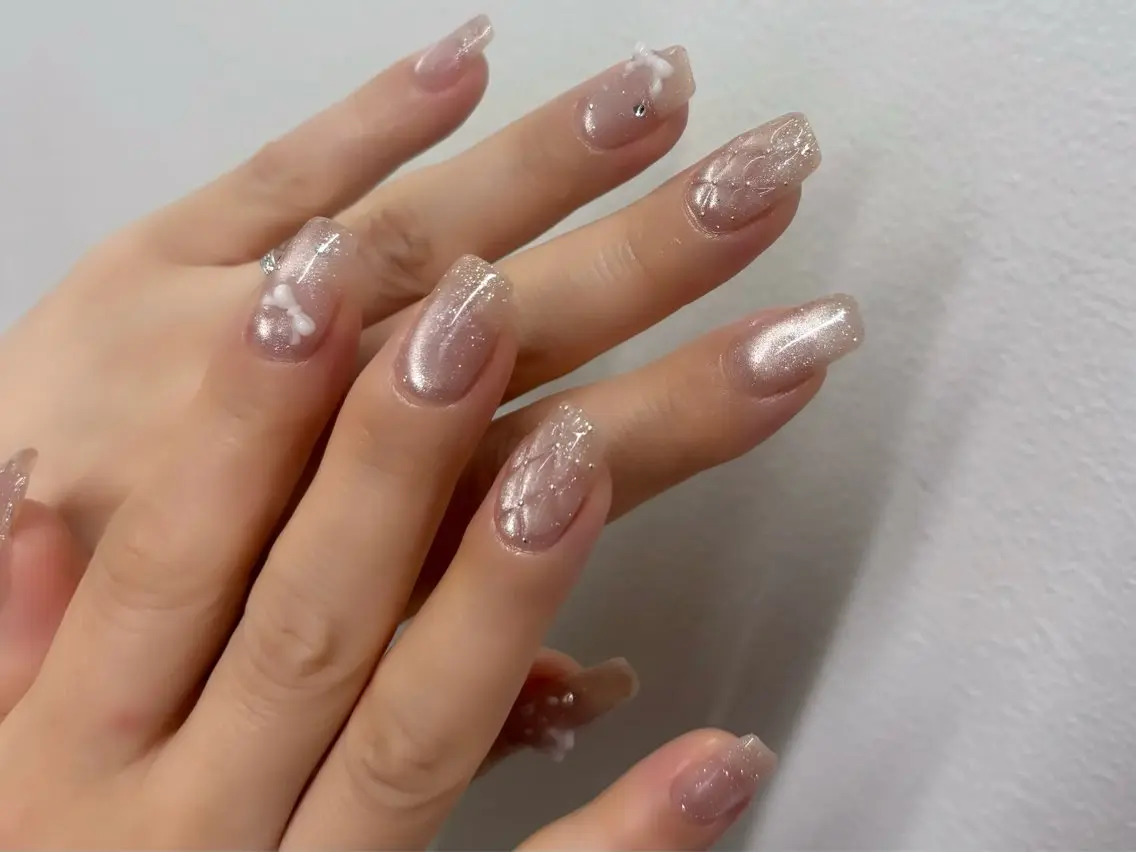 ネイル ハンドネイル rina ニュアンス♡ワンホンのネイルデザイン