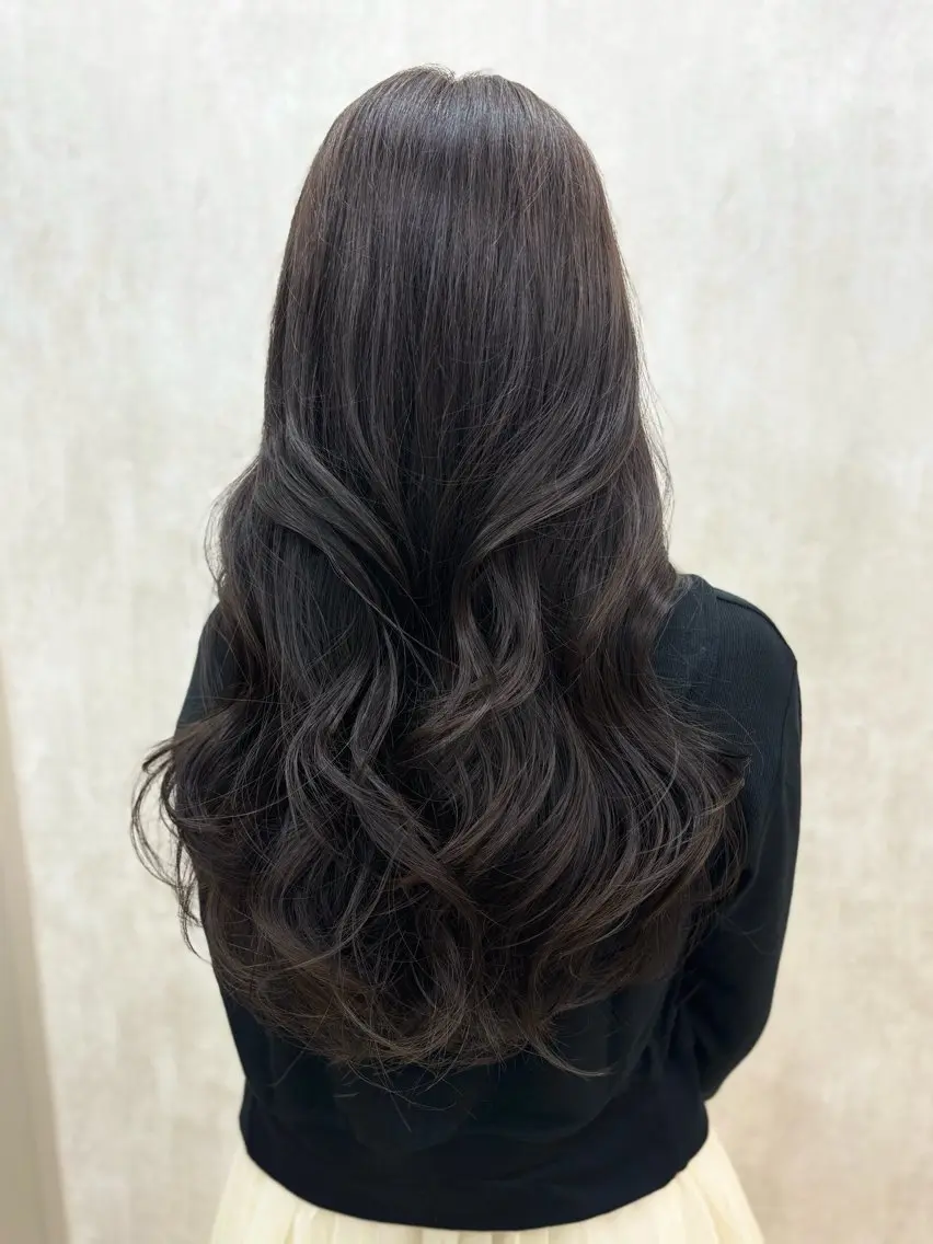 カラー ブリーチ ダブルカラー ブリーチなしカラー ヘアカラー 梅原 結唯のヘアスタイル