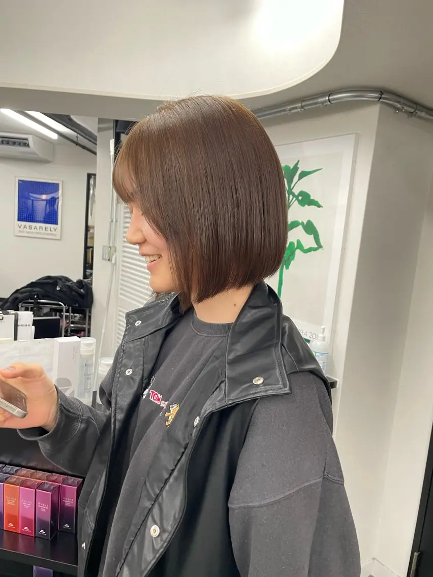 ショート ヘアカラー 透明感🍨レイヤー ヘアセット/miyuのヘアスタイル