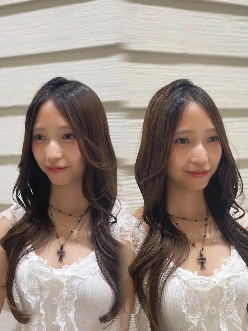 ロング くびれヘア 艶トリートメント/ カラー/NaNoHaのヘアスタイル