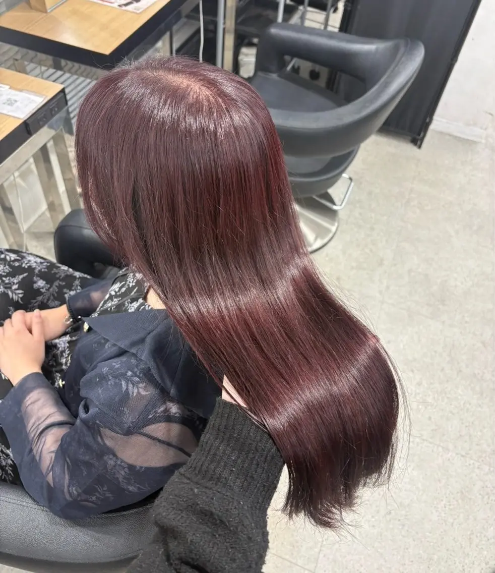 ロング ヘアカラー miku/ラベンダー 透明感カラー🪻❤︎のヘアスタイル