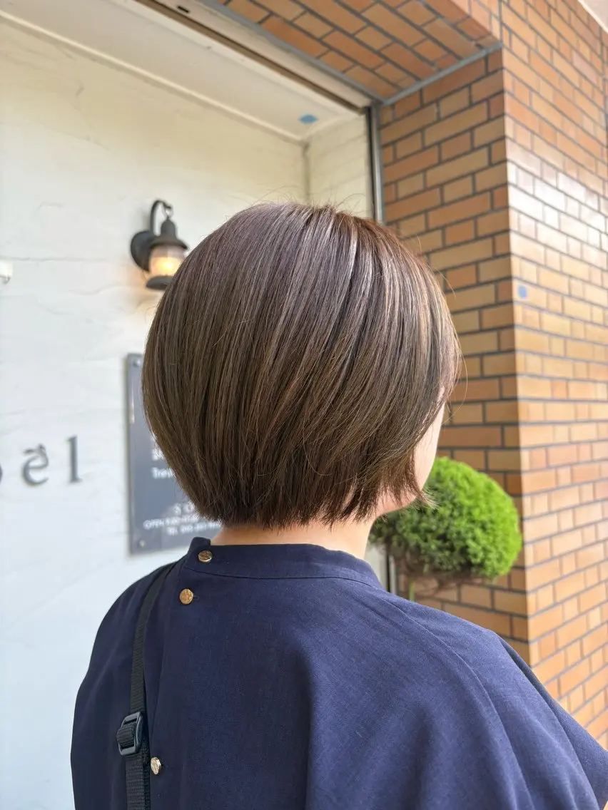 ショート カラー オリーブカラー カット ヘアカラー 上川畑 つかさのヘアスタイル