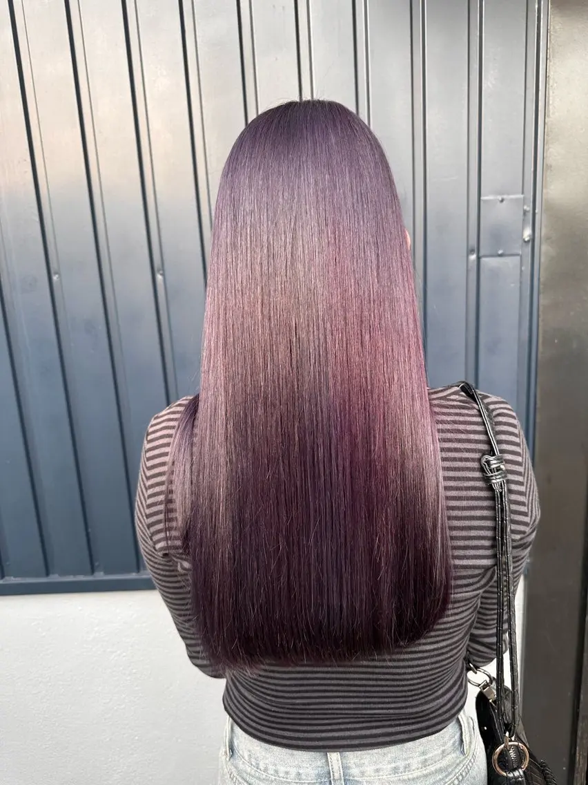 ロング カラー ヘアカラー トリートメント Lantana 前野心結のヘアスタイル