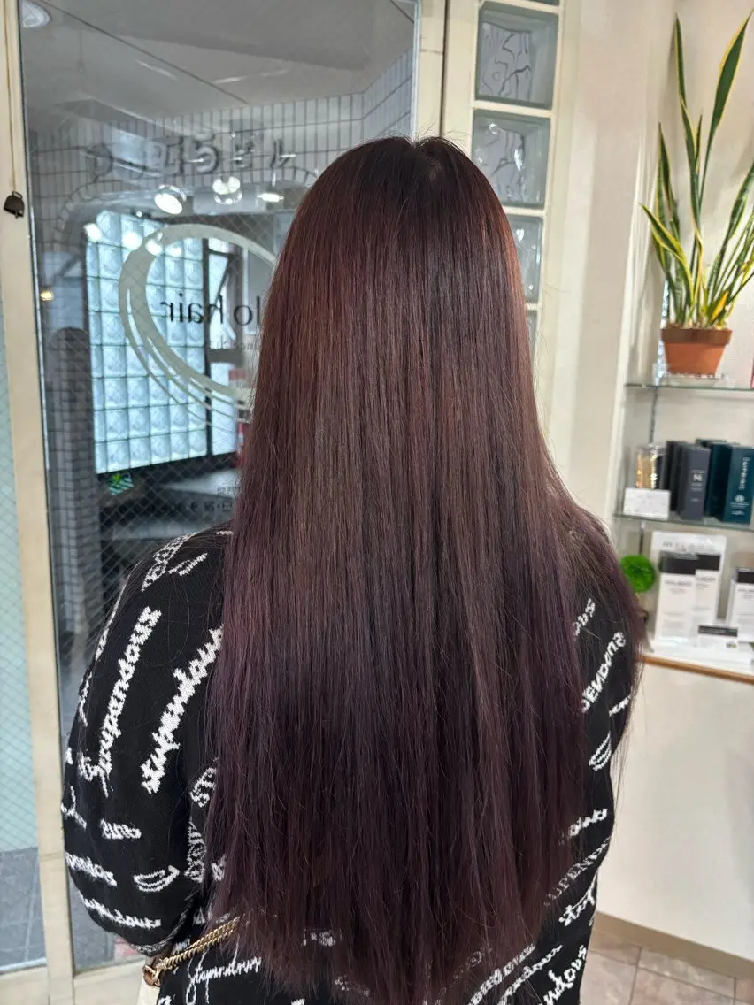 ロング 松本 結愛のヘアスタイル
