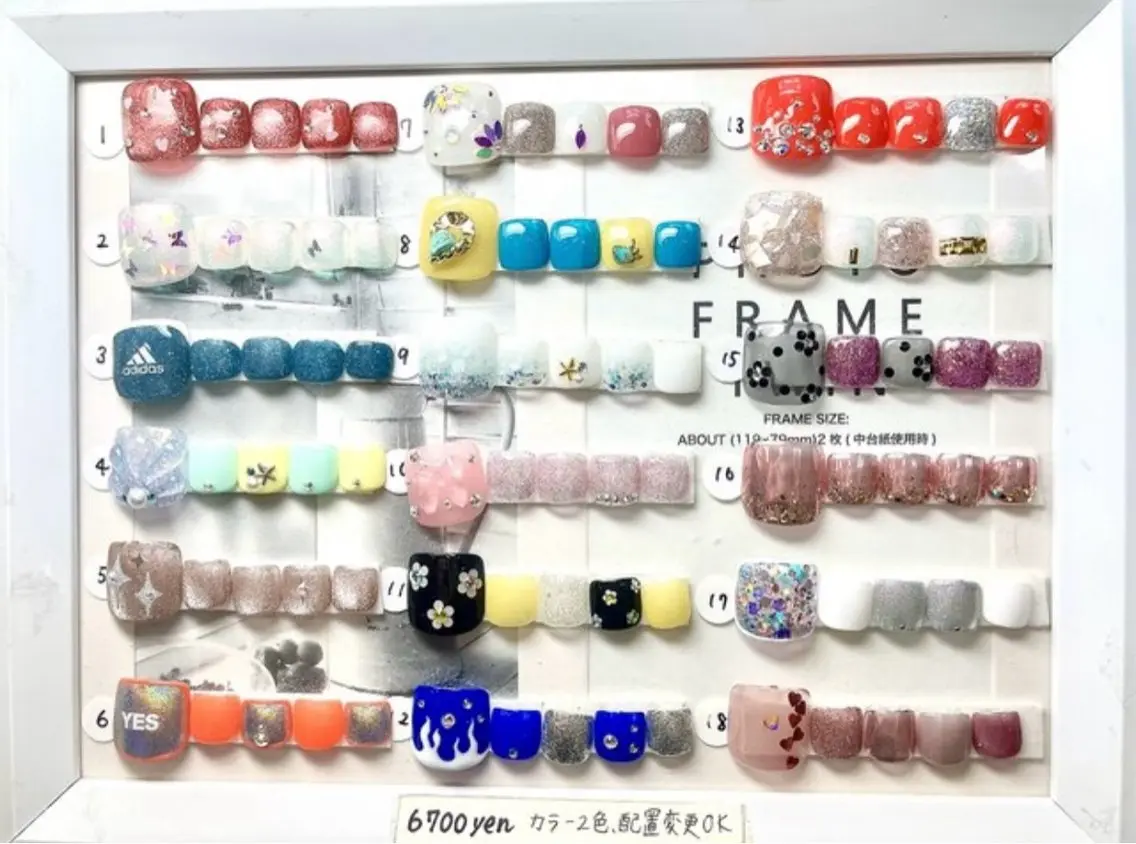 ネイル フットネイル Queennail 北堀江AYAのネイルデザイン