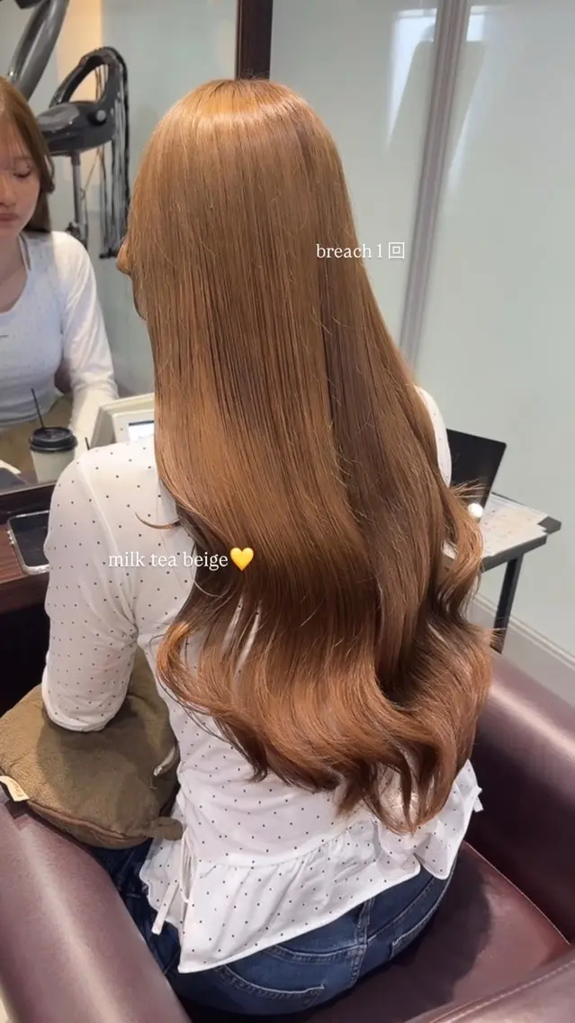 ロング カラー ヘアカラー トリートメント 坂本奈都美/Jr.s 🎀のヘアスタイル