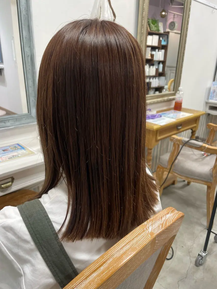 ミディアム カット ヘアカラー ヘッドスパ 【tico】 Chihoのマツエク・マツパデザイン