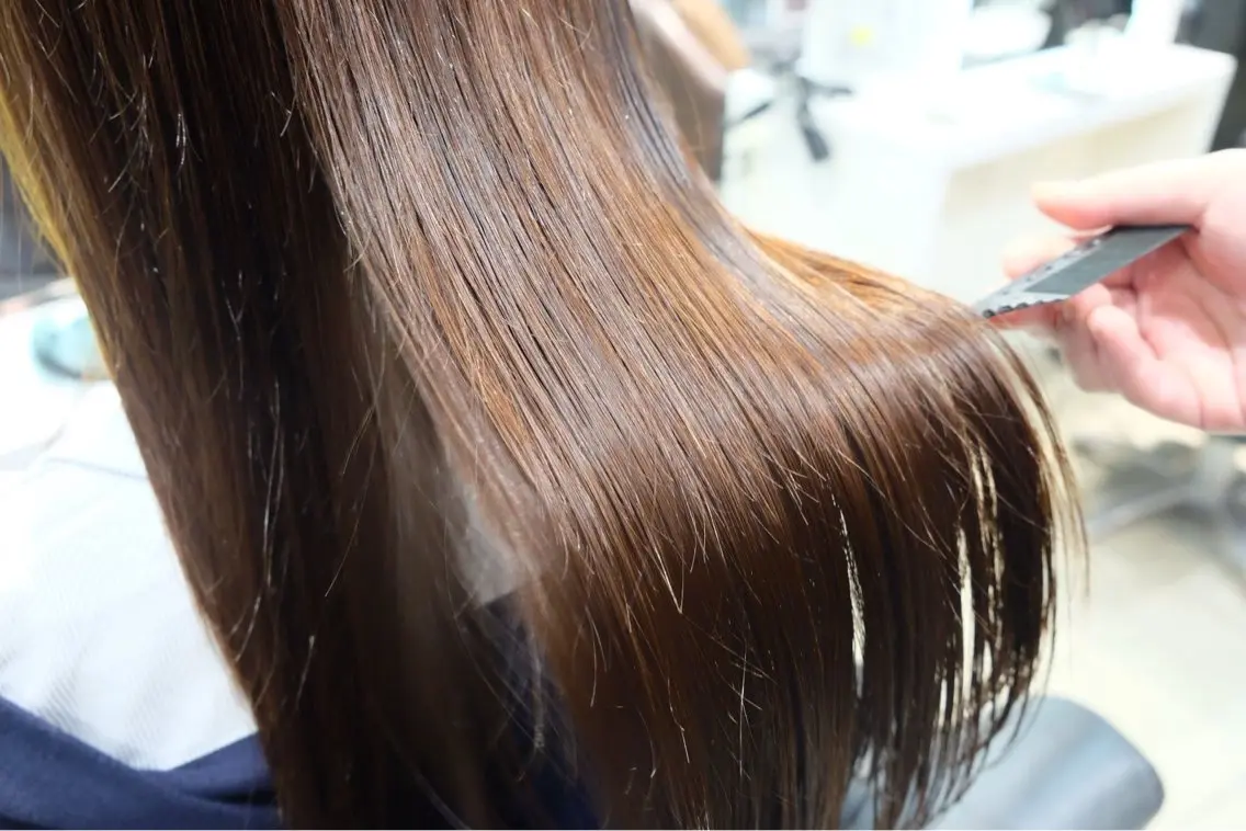 ロング 縮毛矯正 R ENのヘアスタイル