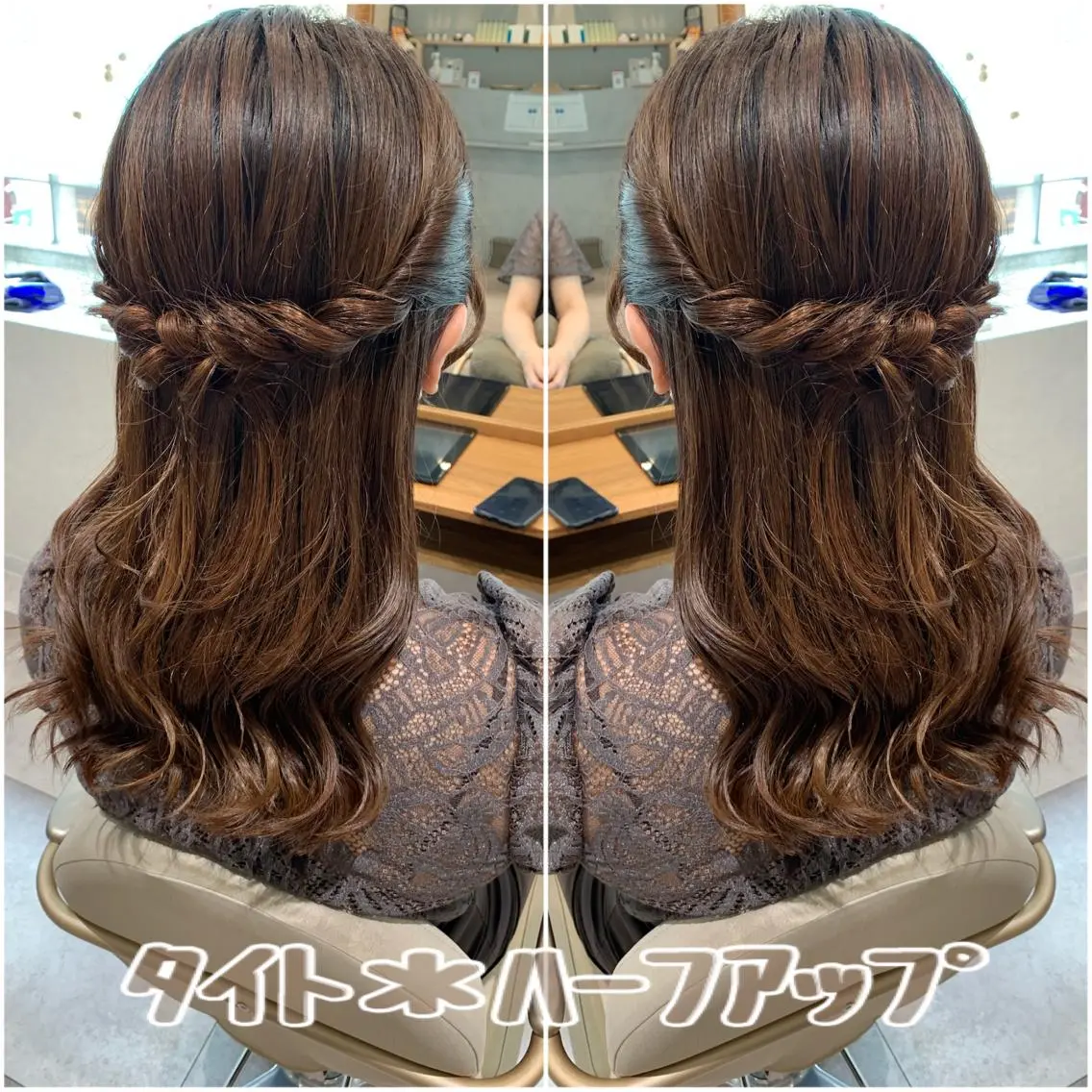 セミロング ヘアアレンジ ヘアセット 韓国hair🦋 Nanaのヘアスタイル