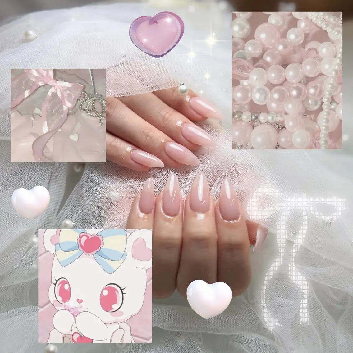 ネイル ハンドネイル yui 🐈⬛🎀のネイルデザイン