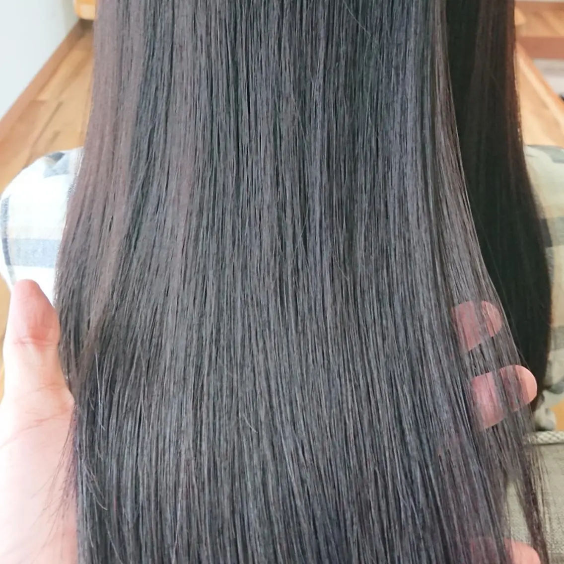 セミロング 縮毛矯正 crea   芦田 武栄のヘアスタイル