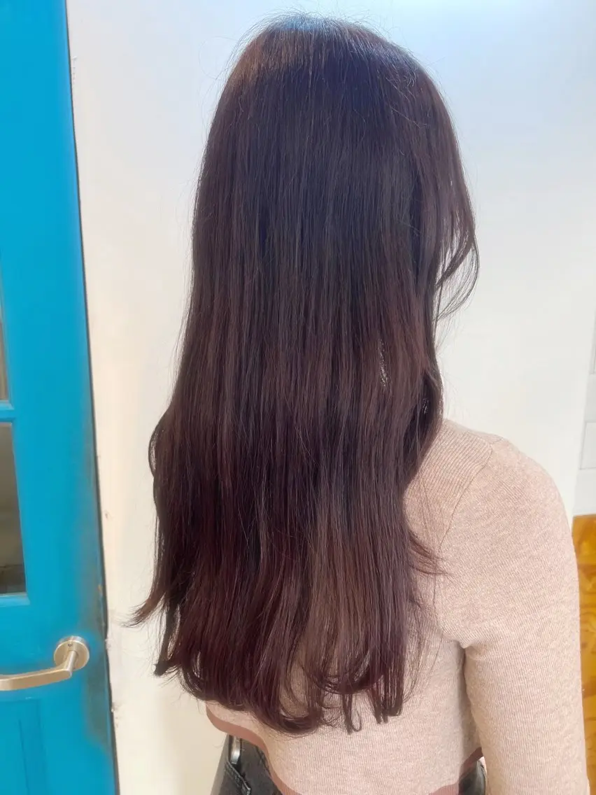 ロング カラー ブリーチ 透明感カラー デザインカラー ダブルカラー イヤリングカラー ヘアカラー トリートメント KANA/ボブ/ インナーカラー/艶髪のヘアスタイル