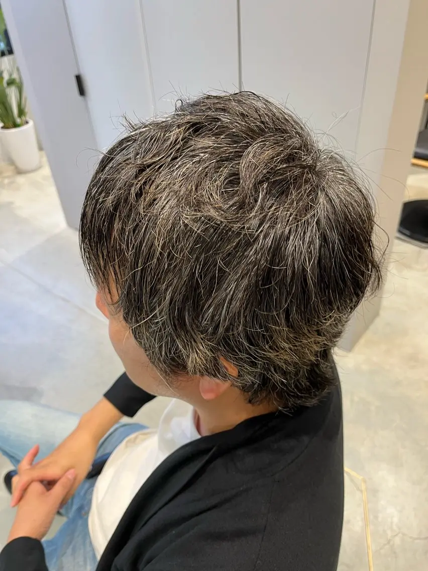 パーマ メンズ メンズパーマ 福島 果音のヘアスタイル