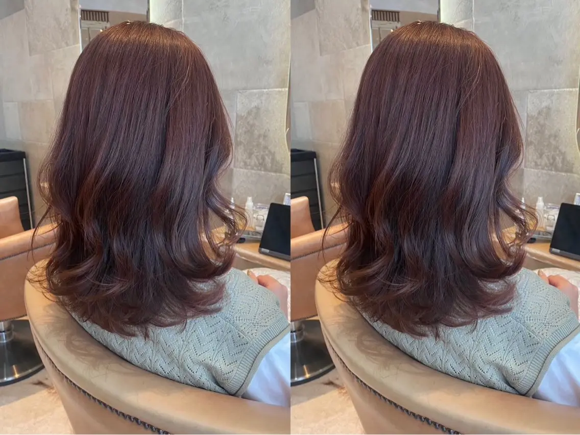 セミロング カラー ヘアカラー トリートメント コスパ最強👍 透明感カラー🌈まなのヘアスタイル
