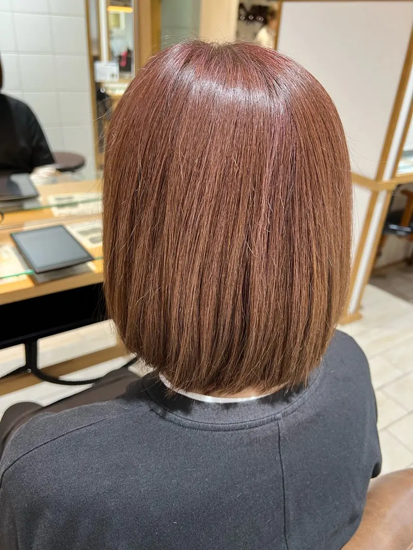 ミディアム カラー ベージュカラー ブリーチ ハイライトカラー ピンクカラー ピンクベージュ 🍓🍇 MAHO💞のヘアスタイル