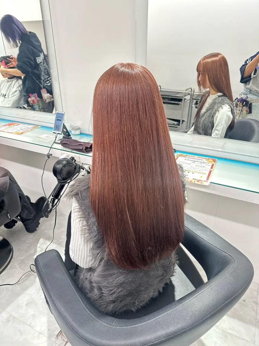 ロング カラー ヘアカラー トリートメント ヘッドスパ ヘアセット ❄最強かわいいカラー ❄️MINA❄️のヘアスタイル