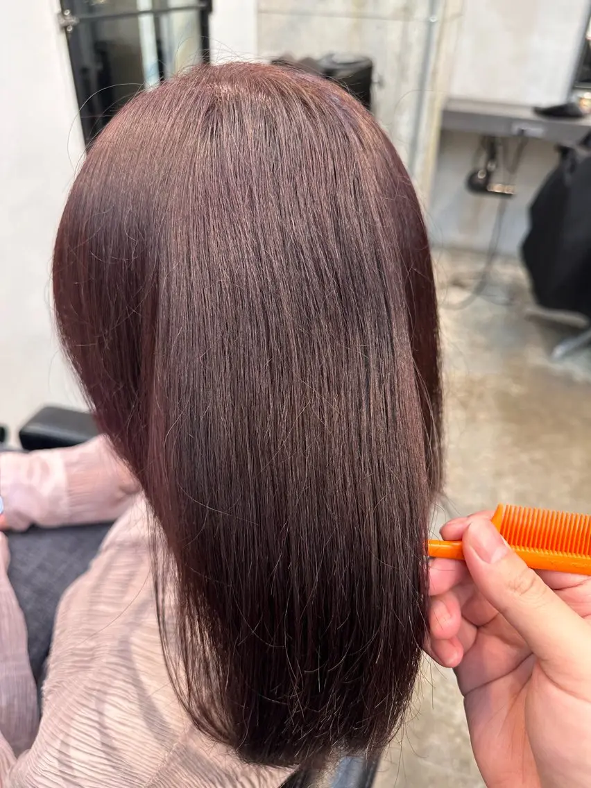 ミディアム カラー 川口開世 cutのヘアスタイル