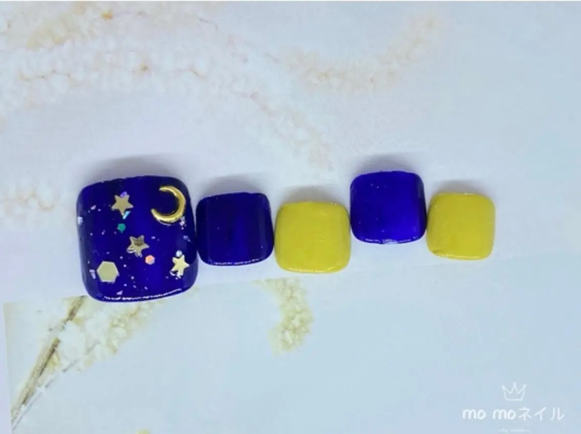 カラー ネイル フットネイル シンプルネイル MOMO nailのネイルデザイン