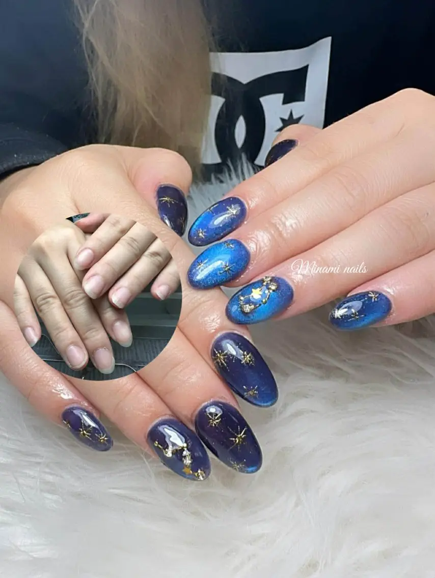ネイル アートネイル オーロラネイル ガーリー キラキラネイル 韓国ネイル ハンドネイル Minami Nailsのネイルデザイン