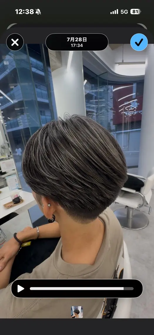 ショート カラー 田中 真樹のヘアスタイル
