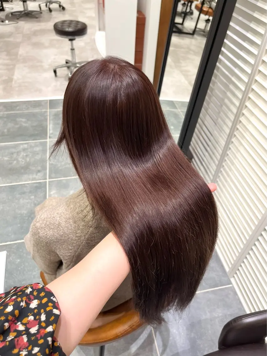 カラー ピンクカラー ヘアカラー トリートメント 💎seira| 髪質改善・大人カラーのヘアスタイル
