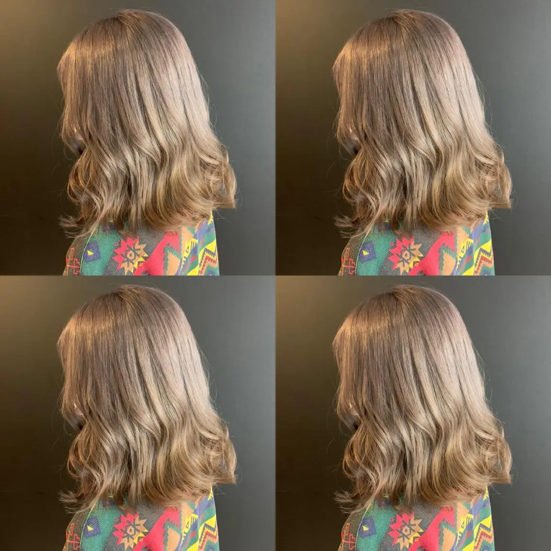 ミディアム カラー ヘアカラー トリートメント ✨レイヤー/髪質改善 /縮毛矯正✨ナカムラのヘアスタイル