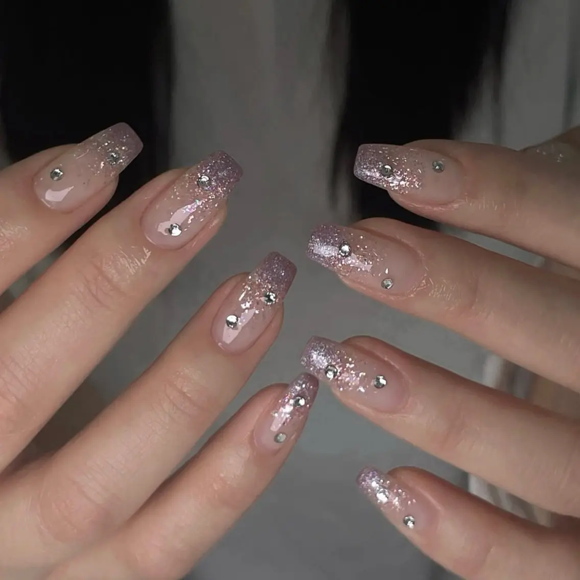 ネイル キラキラネイル 韓国ネイル 水色 マグネットネイル ミラーネイル ハンドネイル ハンドケア Akina Nail 亀戸のネイルデザイン