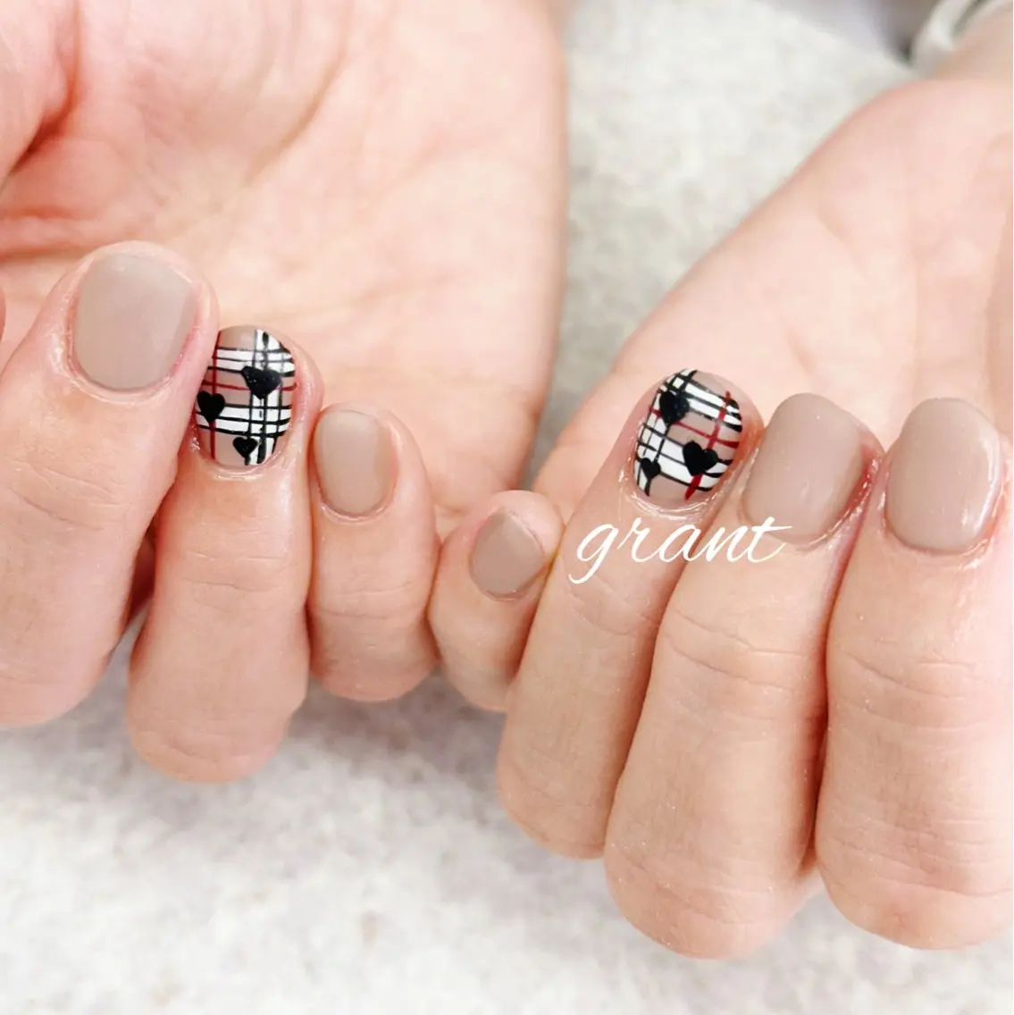 ネイル バレンタイン 冬ネイル nailsalon grantのネイルデザイン