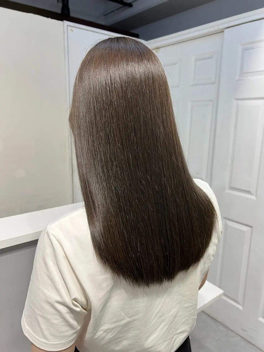 セミロング カット ヘアカラー トリートメント Zina京都河原町店 rinaのヘアスタイル