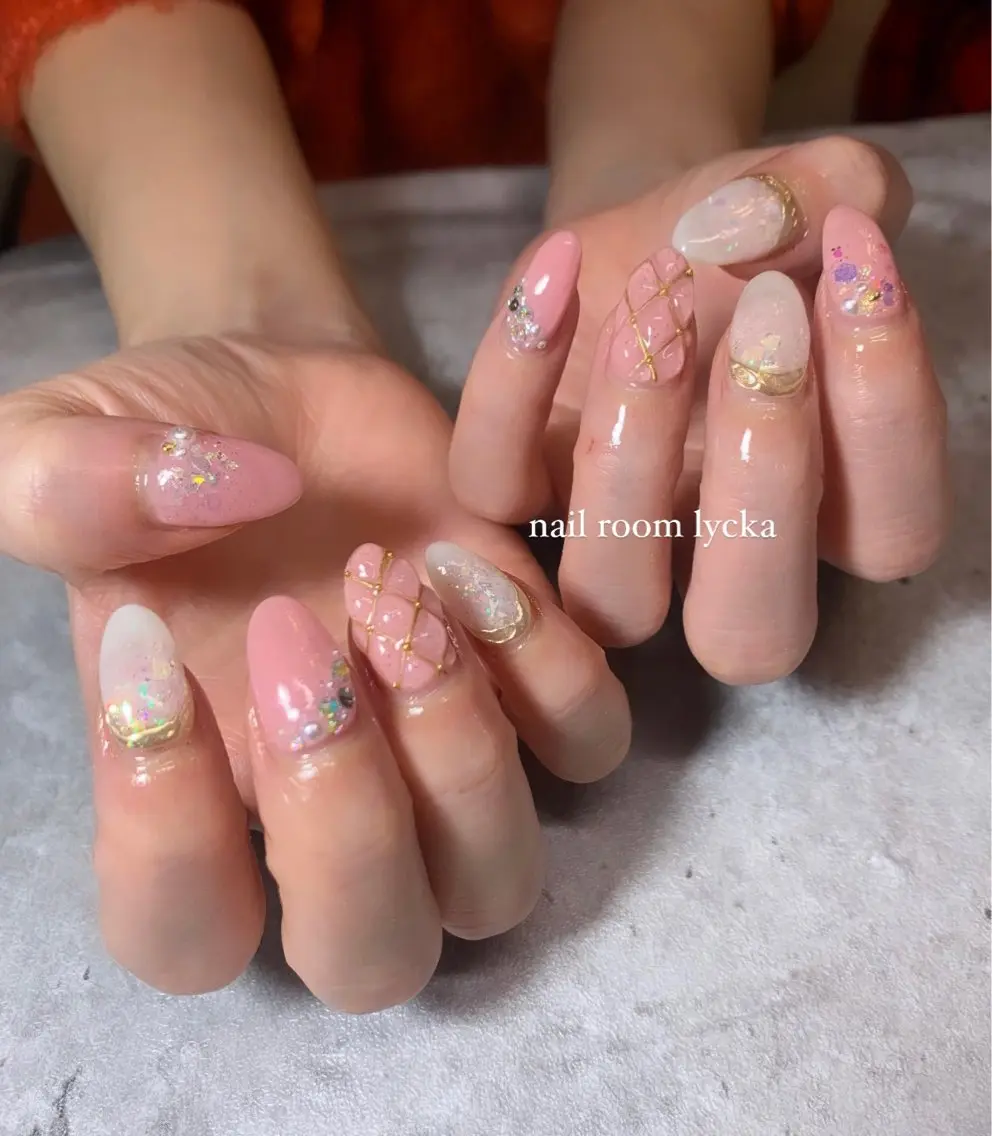 ネイル ネイルルームリッカ 𝐦𝐚𝐲𝐮のネイルデザイン