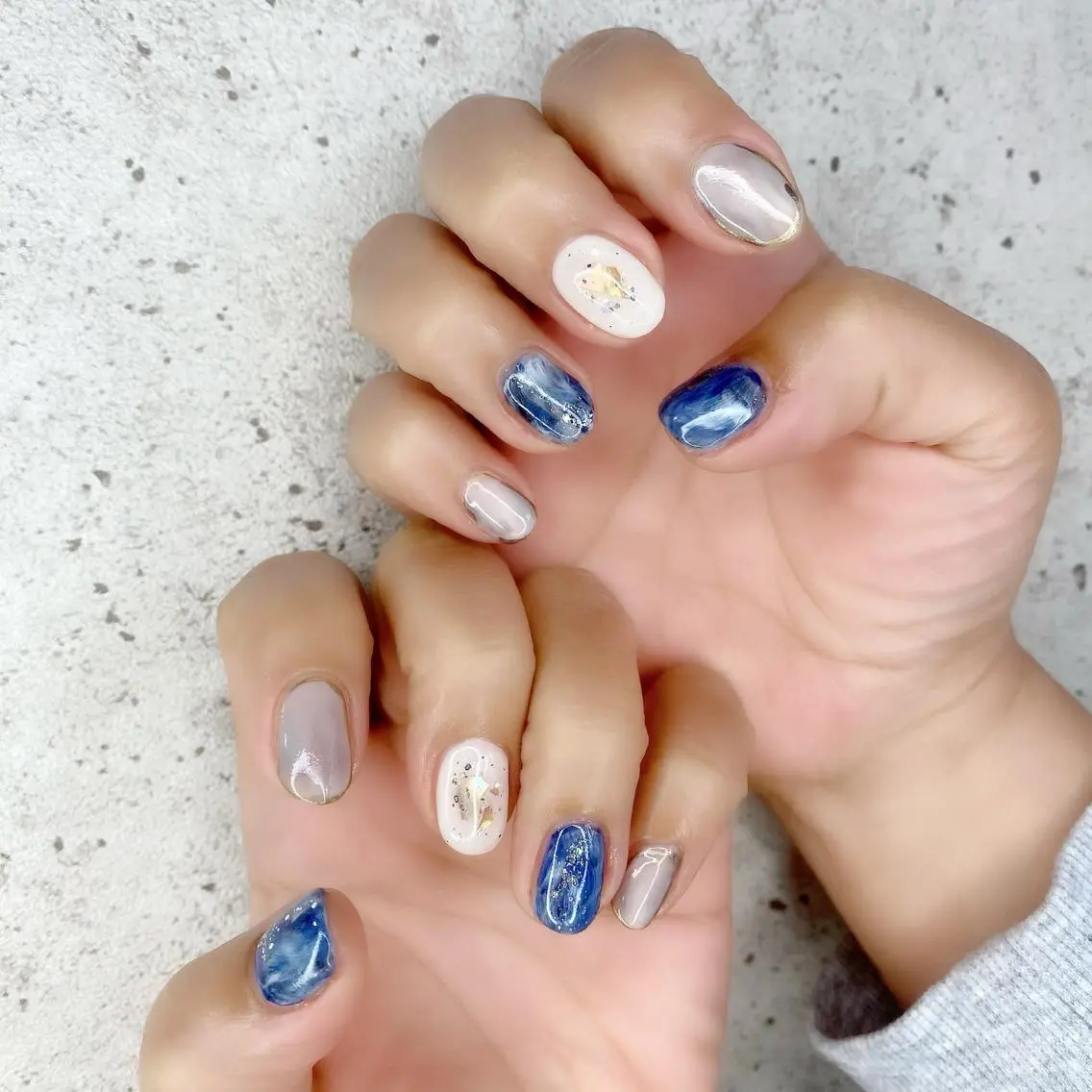 ショート カラー パーマ ヘアアレンジ メンズ キッズ ネイル マツエク・マツパ ハンドネイル Salon Ｋのネイルデザイン