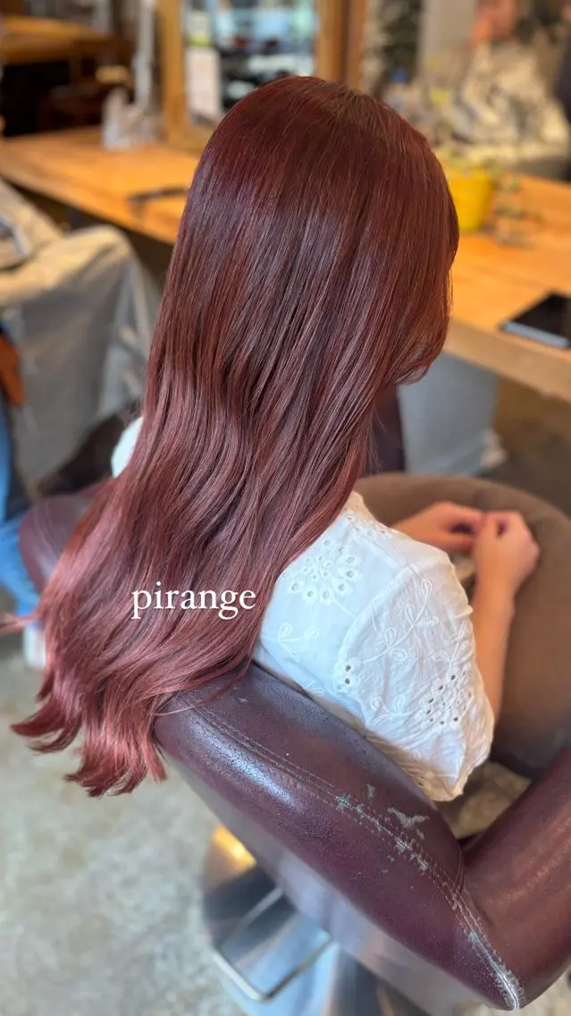 ロング カラー ブリーチ 髪質改善カラー ベージュ🤎YUMEのヘアスタイル