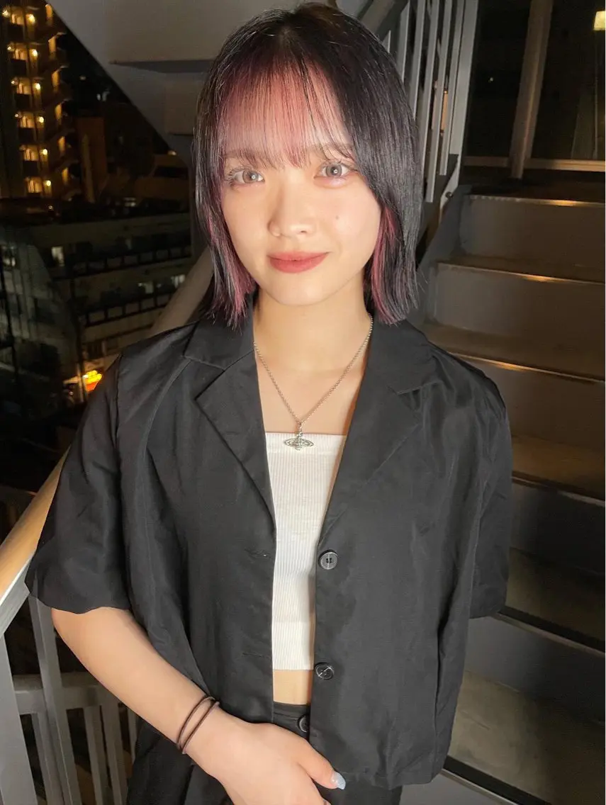 ミディアム Yuuka/ w colorのヘアスタイル