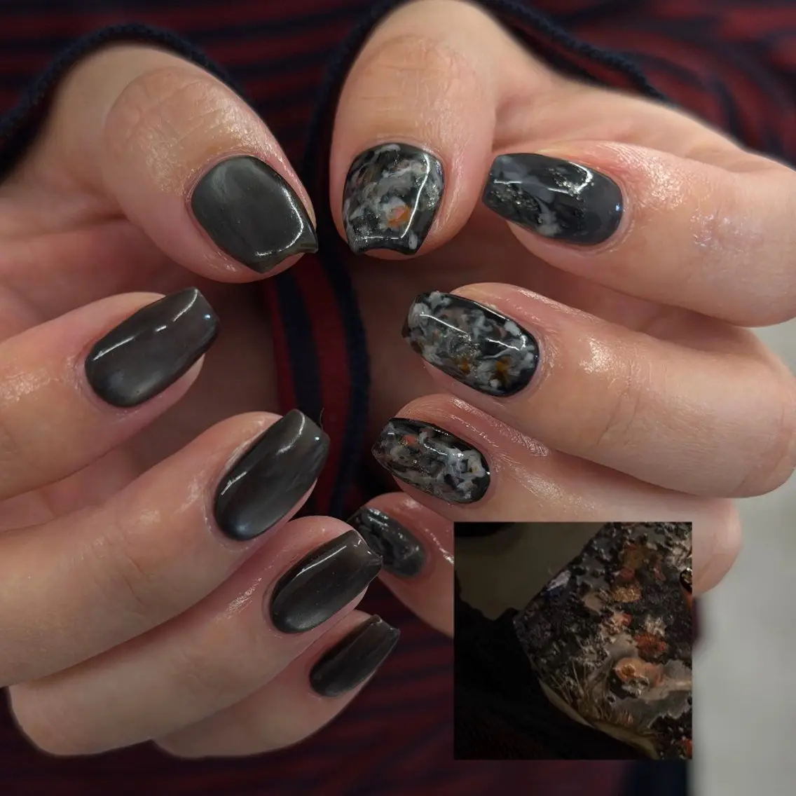 ネイル ジェルネイル レース マグネットネイル ニュアンスネイル パラジェル ハンドネイル ハンドケア Bana_ Nailのネイルデザイン