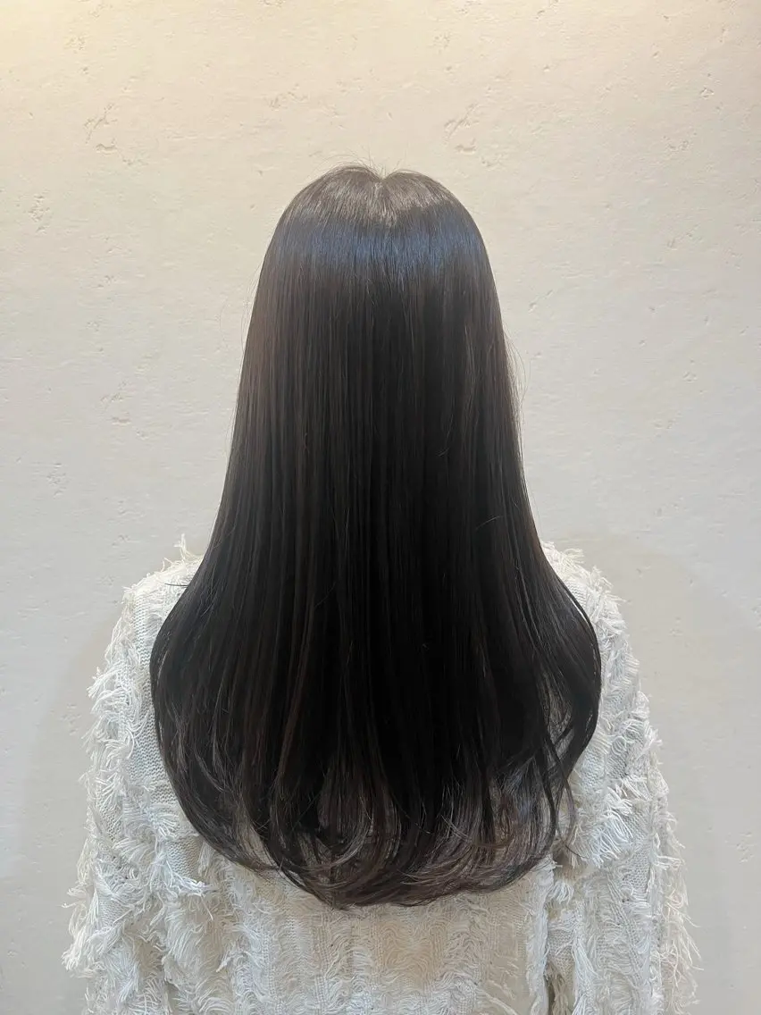 ロング カラー ベージュカラー ラベンダーカラー ラベンダーベージュ ヘアカラー トリートメント 工藤 梨花のヘアスタイル