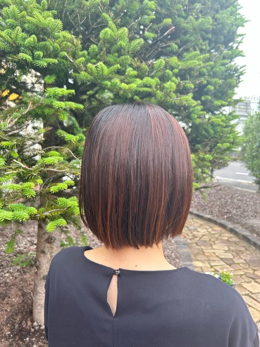 ミディアム ボブ カット ヘアルームflat・ Rena🌼ྀིのヘアスタイル