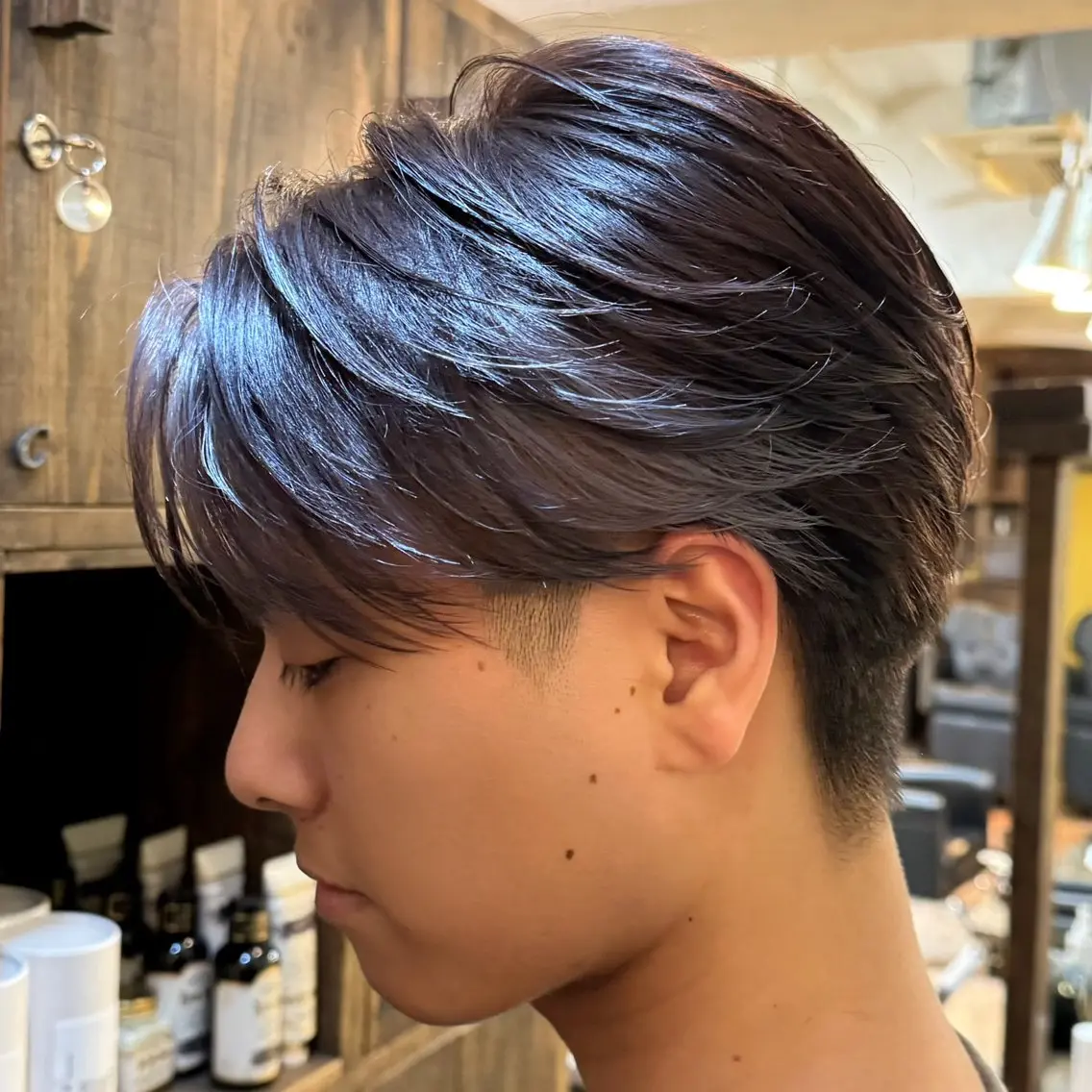 【期間限定🉐クーポン(メンズプラン)】ケア🫧ブリーチ+カラー+N.トリートメント+カット+眉毛カットの写真
