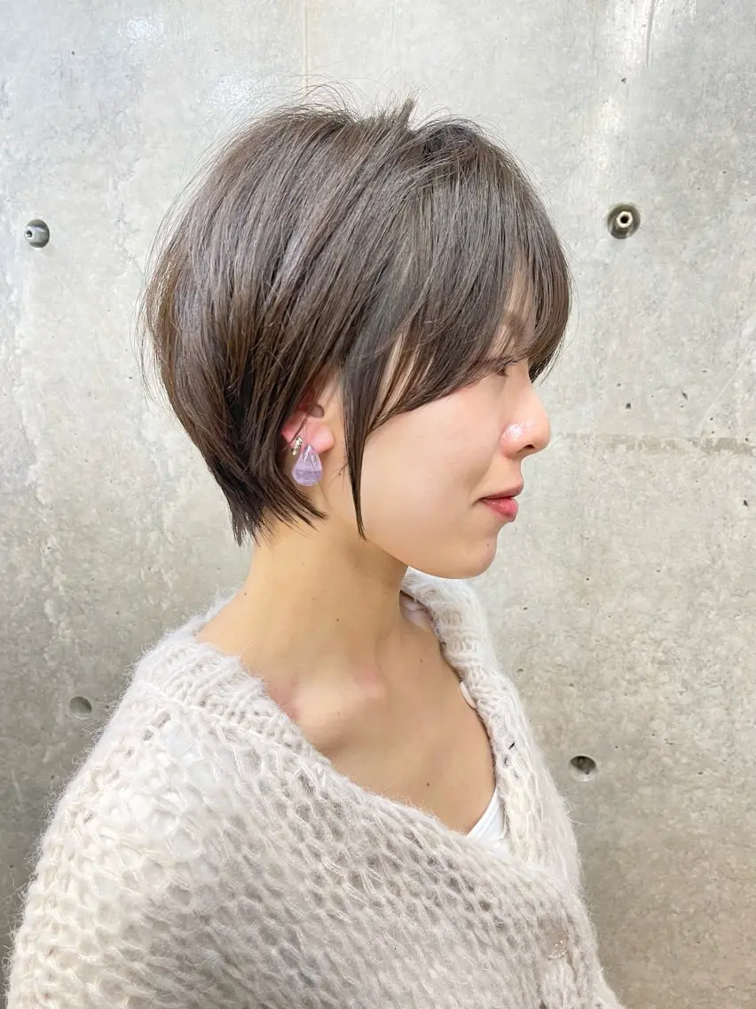 ショート ショートヘア カット トリートメント 及川 光のヘアスタイル