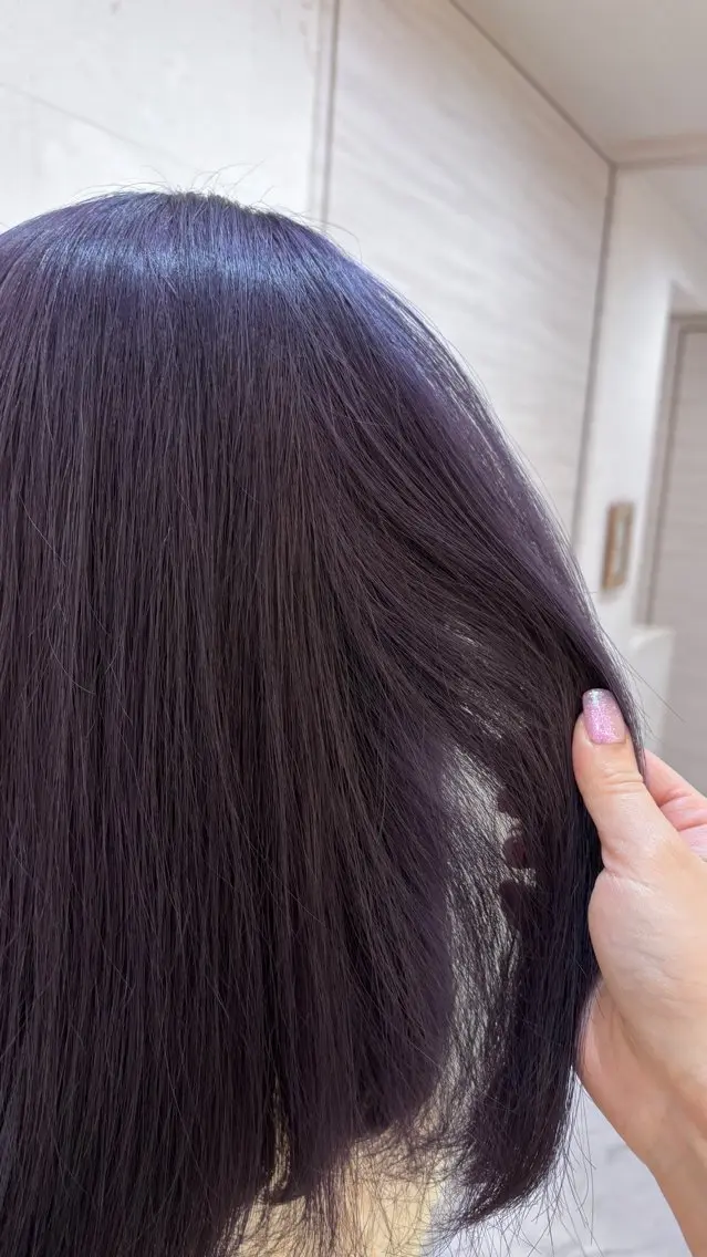 カラー ラベンダーカラー カット ヘアカラー トリートメント 🫧Shanti🫧 ばんだいのヘアスタイル