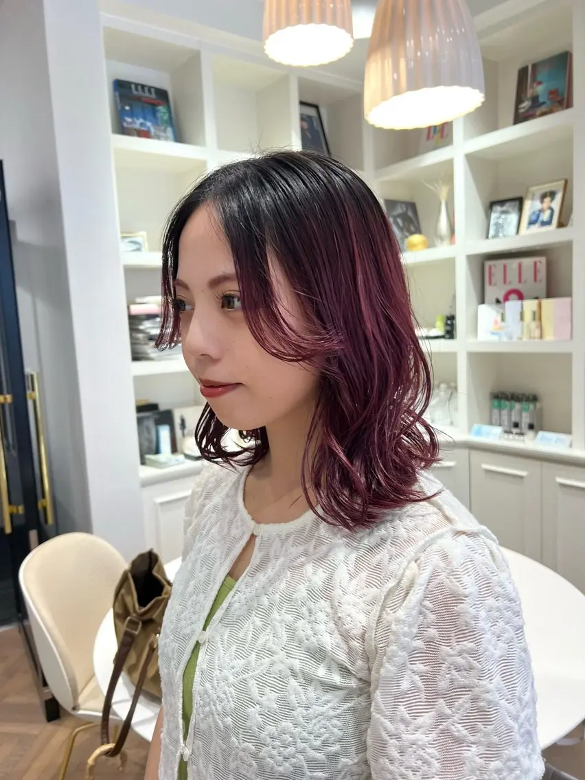 ミディアム カラー カット ヘアカラー 似合わせ/レイヤー 💟SAEのヘアスタイル