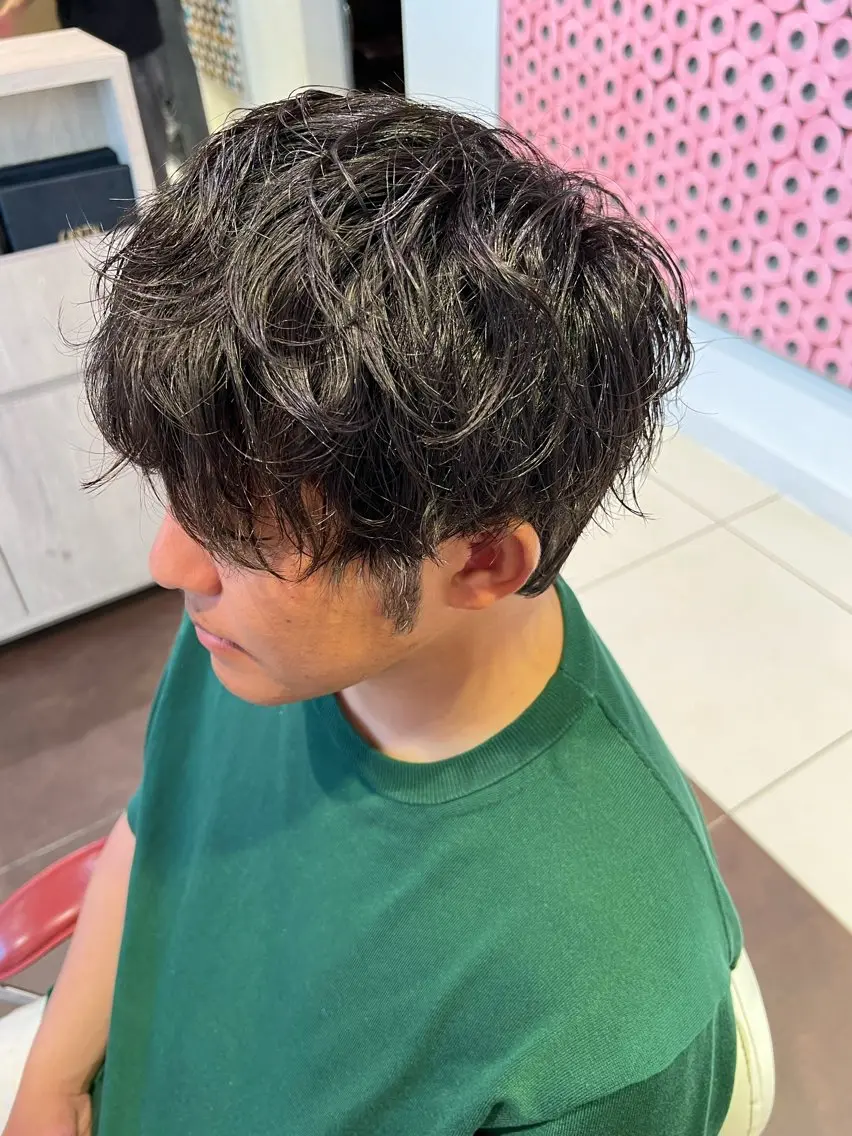 メンズ メンズパーマ 諸橋 陸斗のヘアスタイル