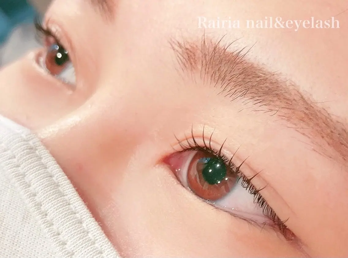 マツエク・マツパ パリジェンヌラッシュリフト 下まつげエクステ 一重×まつ毛パーマ Rairia momoka🎀✨のマツエク・マツパデザイン