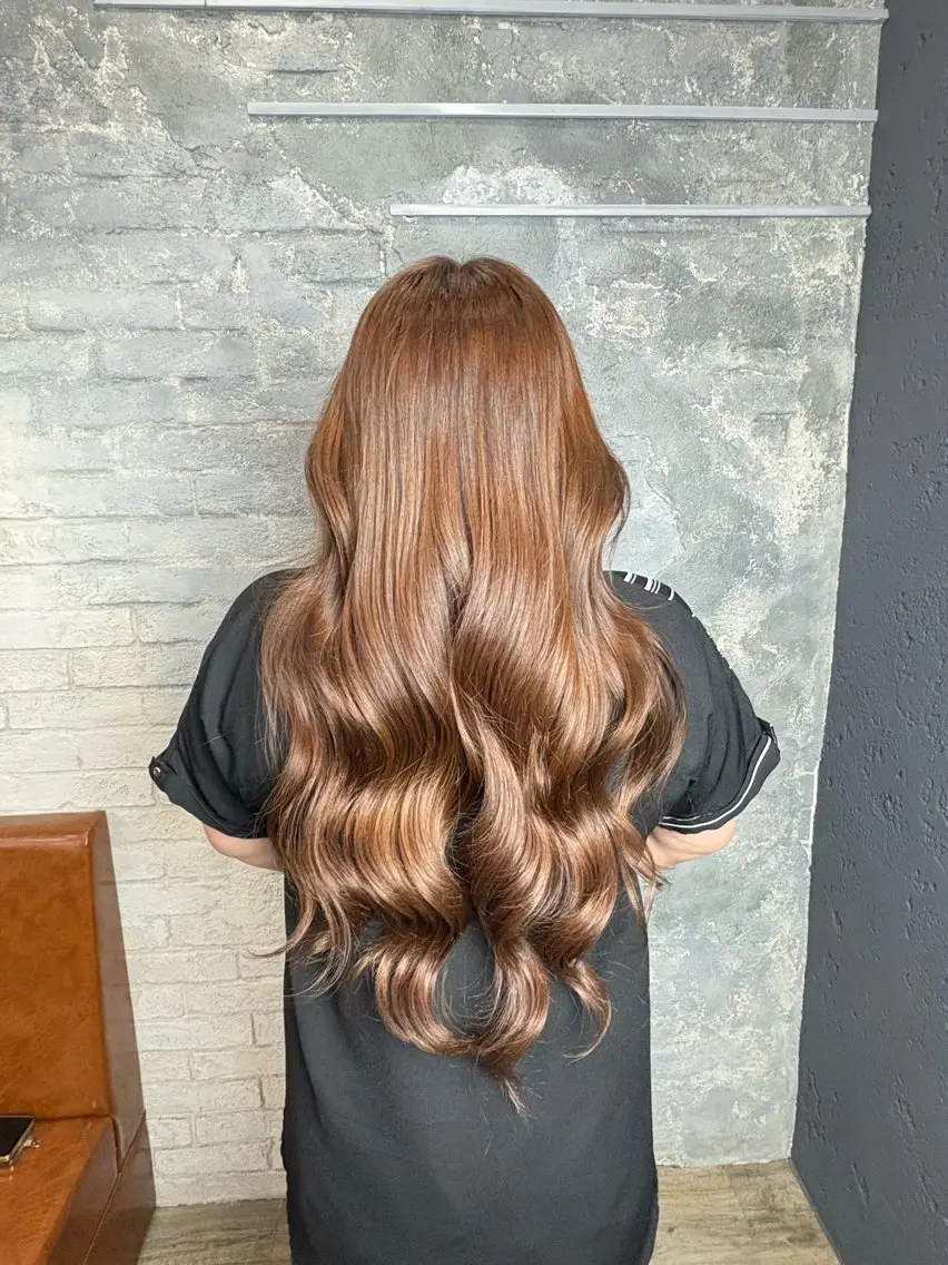 ロング カラー カラー・縮毛モデル 募集🌈MAMU🌈のヘアスタイル