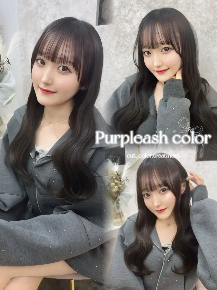 🍒ブリーチ無し🍒ྀི透明感 ダブルカラー + 1step💄トリートメント 🌈《7月限定価格》🌈柔らか艶髪に❤️の写真