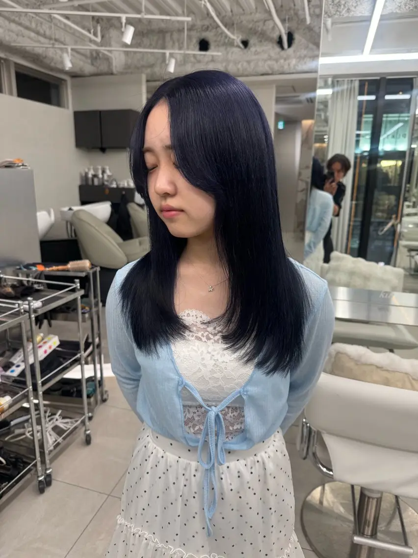 ミディアム カラー ヘアカラー ヘアセット 栄美容師/kiti /ボブ/ケントのヘアスタイル