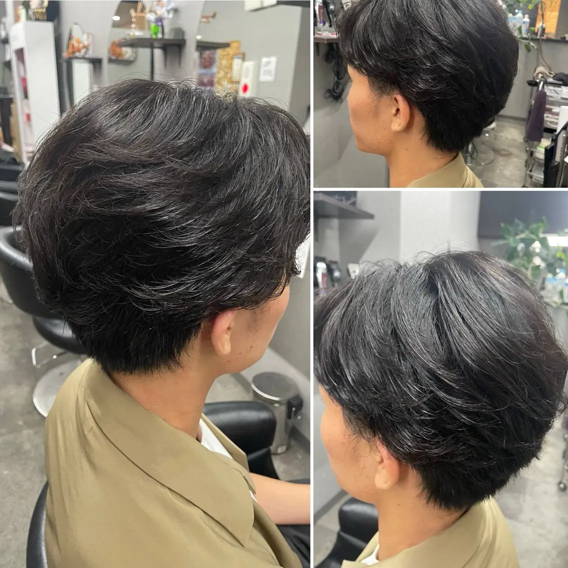 ショート パーマ メンズ フェザーパーマ メンズパーマ 🌹ミラクル美容師 🌹くっぽのヘアスタイル